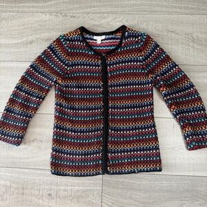 Coldwater Creek Colorful Striped Cardigan